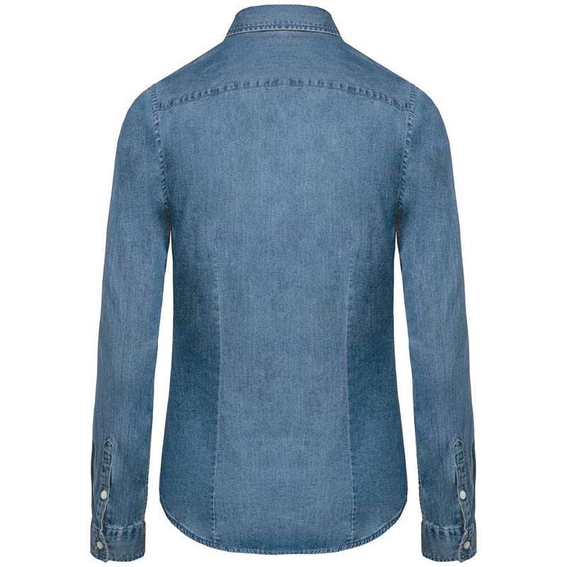 Dámska košeľa(KARIBAN LADIES’ CHAMBRAY SHIRT) > modrá (chambray) > S