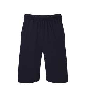 Pánske krátke nohavice (FRUIT OF THE LOOM Iconic 195 Jersey Shorts)>modrá (deep navy)>S