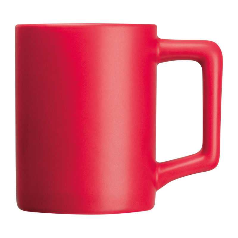 Keramický hrnček na kávu > červená