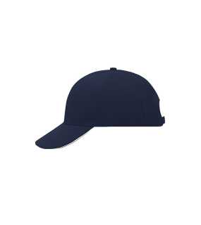 6 panelová šiltovka (MB 6 Panel Sandwich Cap) > modrá (navy) / biela