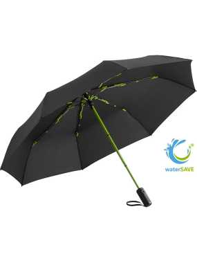 Skladací dáždnik (FARE Oversize mini umbrella AOC Colorline)> čierna / zelená (lime)