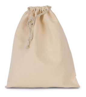 Vrecko so šnúrkami (Kimood COTTON BAG WITH DRAWCORD CLOSURE - LARGE SIZE) > prírodná