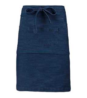 Unisex zástera (KARIBAN POLYCOTTON MID-LENGTH APRON) > modrá (denim)