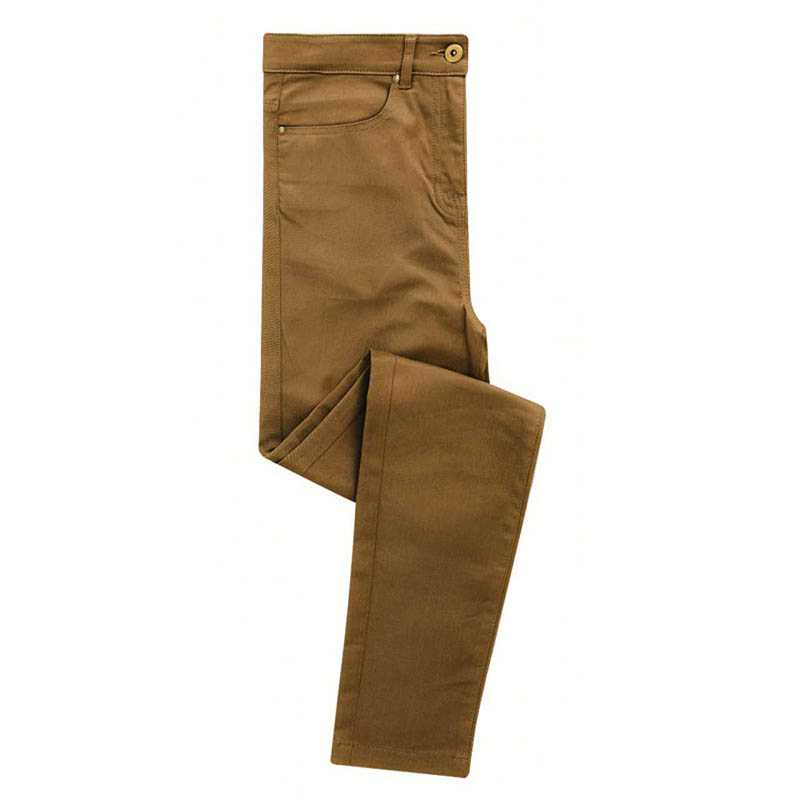 Dámske nohavice (Premier LADIES' PERFORMANCE CHINO JEAN) > hnedá (camel) > 5XL