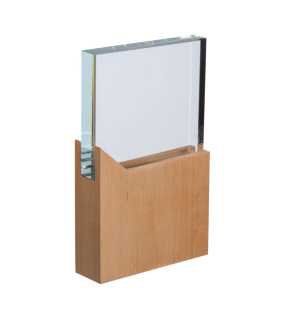 Trofej s dreveným podstavcom > béžová