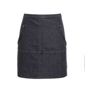 Zástera (PREMIER JEANS STITCH DENIM WAIST APRON) > čierna (denim)