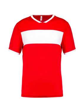 Pánske tričko (Proact"ADULT SHORT SLEEVE JERSEY") > červená / biela > L
