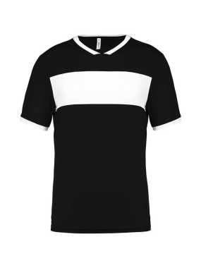 Pánske tričko (Proact"ADULT SHORT SLEEVE JERSEY") > čierna / biela > M