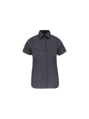 Dámska košeľa (KARIBAN LADIES SHORT SLEEVE SHIRT) > sivá (zinc) > L