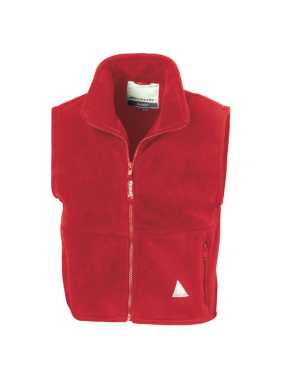 Detská vesta (RESULT JUNIOR ACTIVE FLEECE BODYWARMER) > červená > XS