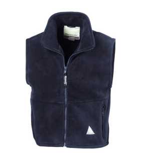 Detská vesta (RESULT JUNIOR ACTIVE FLEECE BODYWARMER) > modrá (navy) > S