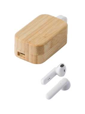 Bambusové bezdrôtové slúchadlá > bambus
