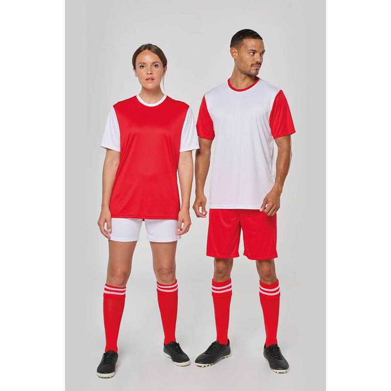 Unisex tričko (ADULTS' BICOLOUR SHORT-SLEEVED T-SHIRT) > modrá (sporty navy) / biela > L