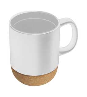 Keramická šálka s korkom > biela