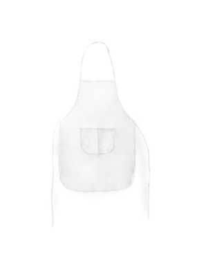 Kuchynská zástera > biela