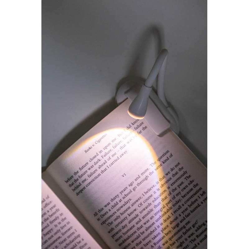 Dobíjacie lampička na čítanie > biela