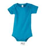Detské body (SOLS BAMBINO BABYS BODYSUIT) > modrá (aqua) > 18/23m