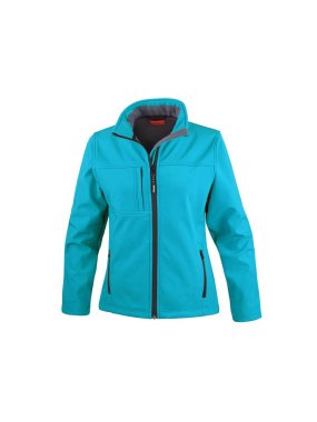 Dámska bunda (RESULT LADIES CLASSIC SOFT SHELL JACKET) > modrá (azure) > 2XL