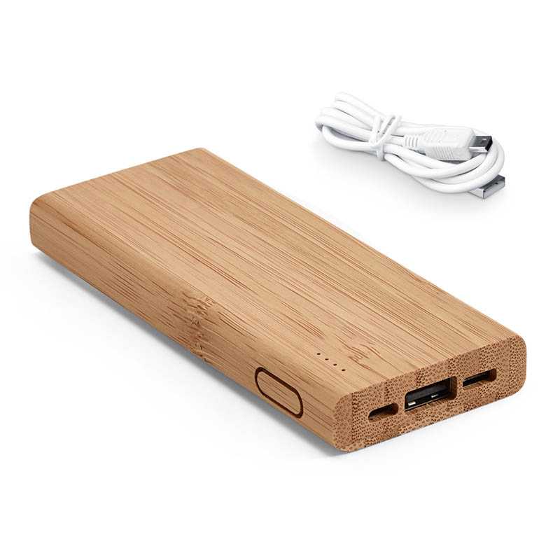 Bambusová power bank > prírodná