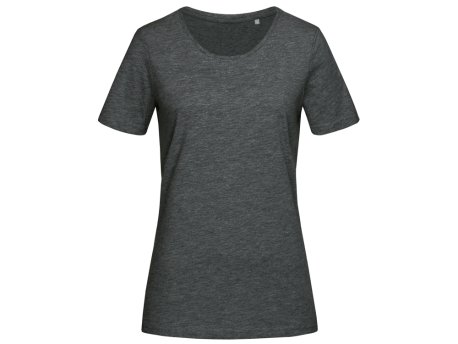 Dámske tričko (Stedman Lux Fitted) > šedá (dark heather) > 2XL