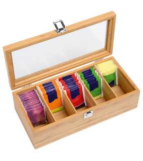 Krabička na čaje > hnedá