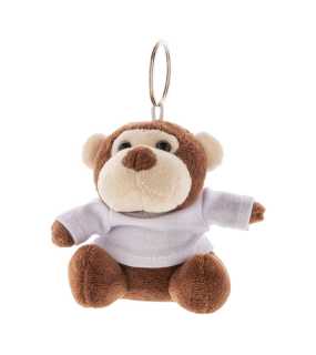 Plyšový prívesok na kľúče s opičkou > hnedá