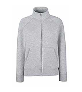 Dámska mikina (FRUIT OF THE LOOM Lady-Fit Sweat Jacket) > šedá (heather) > L