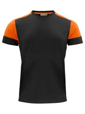 Pánske tričko (PRINTER PRIME T) > čierna / oranžová > 4XL