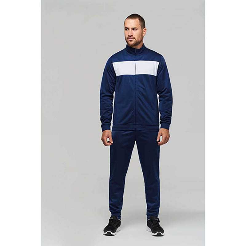 Pánska mikina (Proact"ADULT TRACKSUIT TOP") > modrá (sporty navy) / biela > L