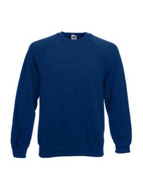Pánska mikina (FRUIT OF THE LOOM Raglan Sweat ) > modrá (navy) > M
