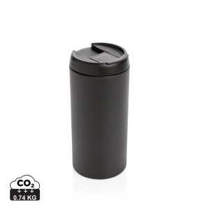 Termohrnček Metro z RCS recyklovanej ocele > čierna