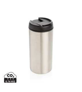 Termohrnček Metro z RCS recyklovanej ocele > strieborná
