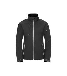Dámska softshell bunda(RUSSELL COLLECTION Ladies Bionic Softshell Jacket )>čierna>3XL