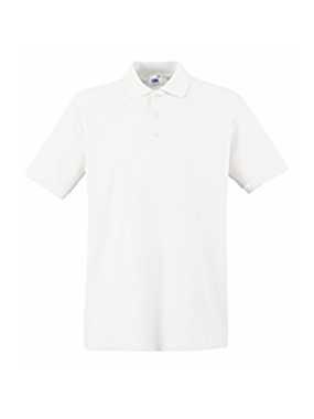 Pánska polokošeľa (FRUIT OF THE LOOM Premium Polo ) > biela > S