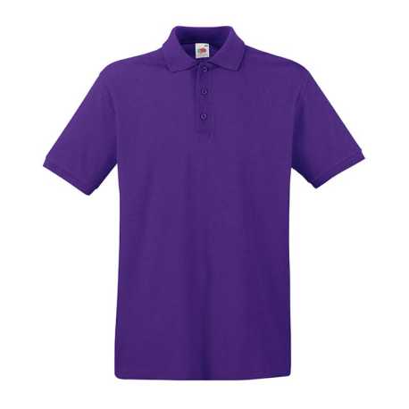 Pánska polokošeľa (FRUIT OF THE LOOM Premium Polo ) > fialová > M