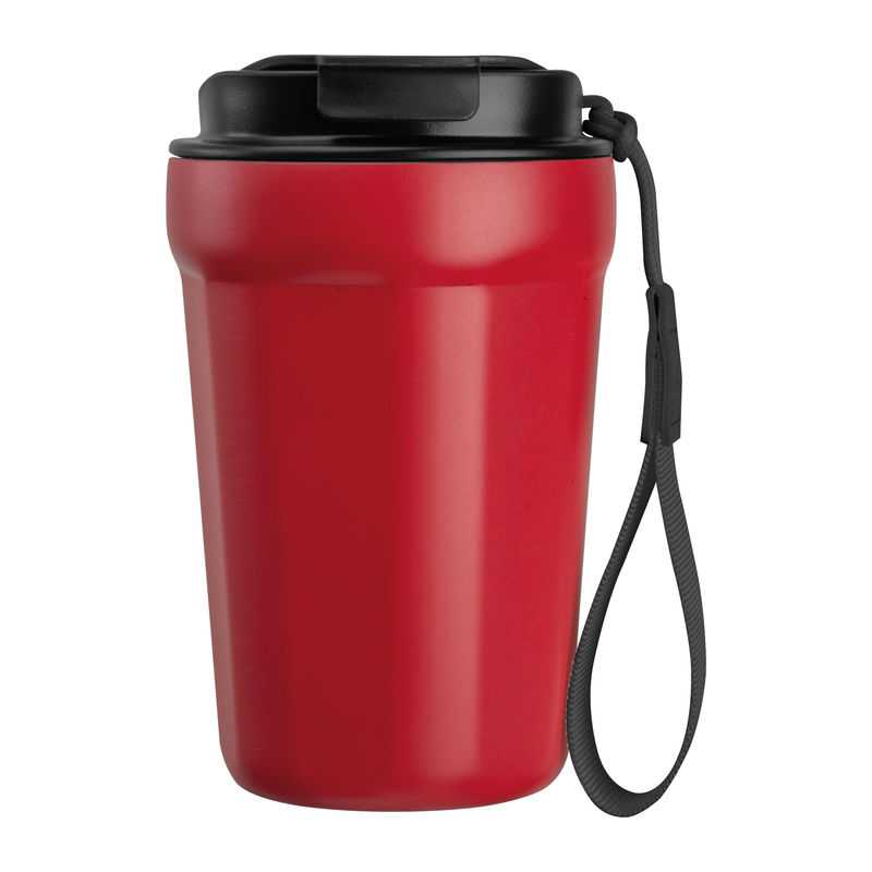 Cestovný hrnček z nehrdzavejúcej ocele 350 ml > červená