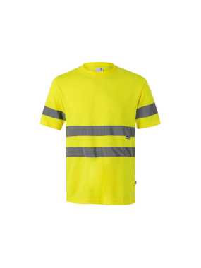 Pánske tričko (VELILLA HV Technical T-shirt) > žltá (hi-vis) > 3XL