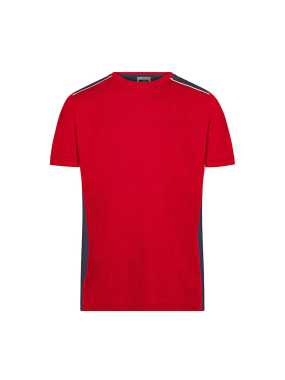 Pánske pracovné tričko(JN Mens Workwear T-Shirt-Level 2)>červená / modrá (navy)>5XL