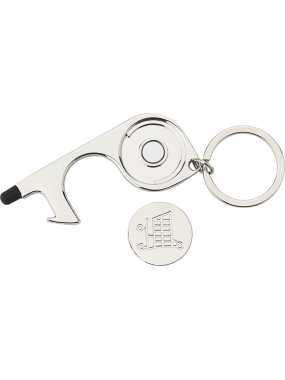 Kovový otvárač dverí > strieborná