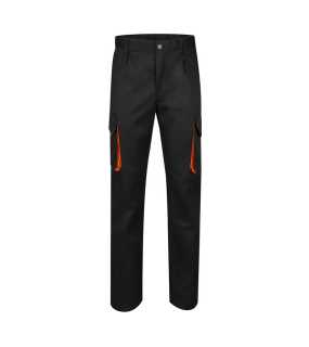 Pánske nohavice (VELILLA TWO-TONE TROUSERS) > čierna / oranžová > 44