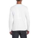 Unisex tričko (GILDAN SOFTSTYLE ADULT LONG SLEEVE T-SHIRT) > biela > 2XL