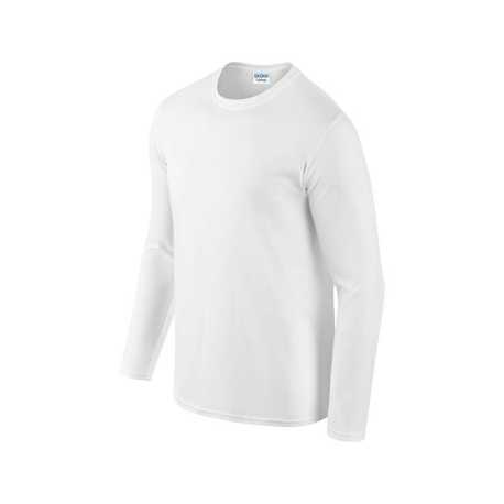 Unisex tričko (GILDAN SOFTSTYLE ADULT LONG SLEEVE T-SHIRT) > biela > 2XL