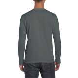 Unisex tričko (GILDAN SOFTSTYLE ADULT LONG SLEEVE T-SHIRT) > šedá (charcoal) > L