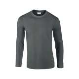 Unisex tričko (GILDAN SOFTSTYLE ADULT LONG SLEEVE T-SHIRT) > šedá (charcoal) > L