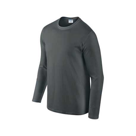 Unisex tričko (GILDAN SOFTSTYLE ADULT LONG SLEEVE T-SHIRT) > šedá (charcoal) > L