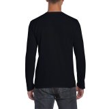 Unisex tričko (GILDAN SOFTSTYLE ADULT LONG SLEEVE T-SHIRT) > čierna > M