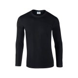 Unisex tričko (GILDAN SOFTSTYLE ADULT LONG SLEEVE T-SHIRT) > čierna > M