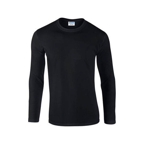 Unisex tričko (GILDAN SOFTSTYLE ADULT LONG SLEEVE T-SHIRT) > čierna > M