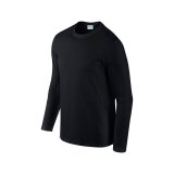 Unisex tričko (GILDAN SOFTSTYLE ADULT LONG SLEEVE T-SHIRT) > čierna > M