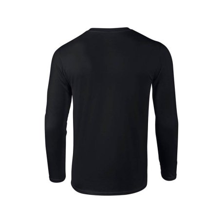 Unisex tričko (GILDAN SOFTSTYLE ADULT LONG SLEEVE T-SHIRT) > čierna > M